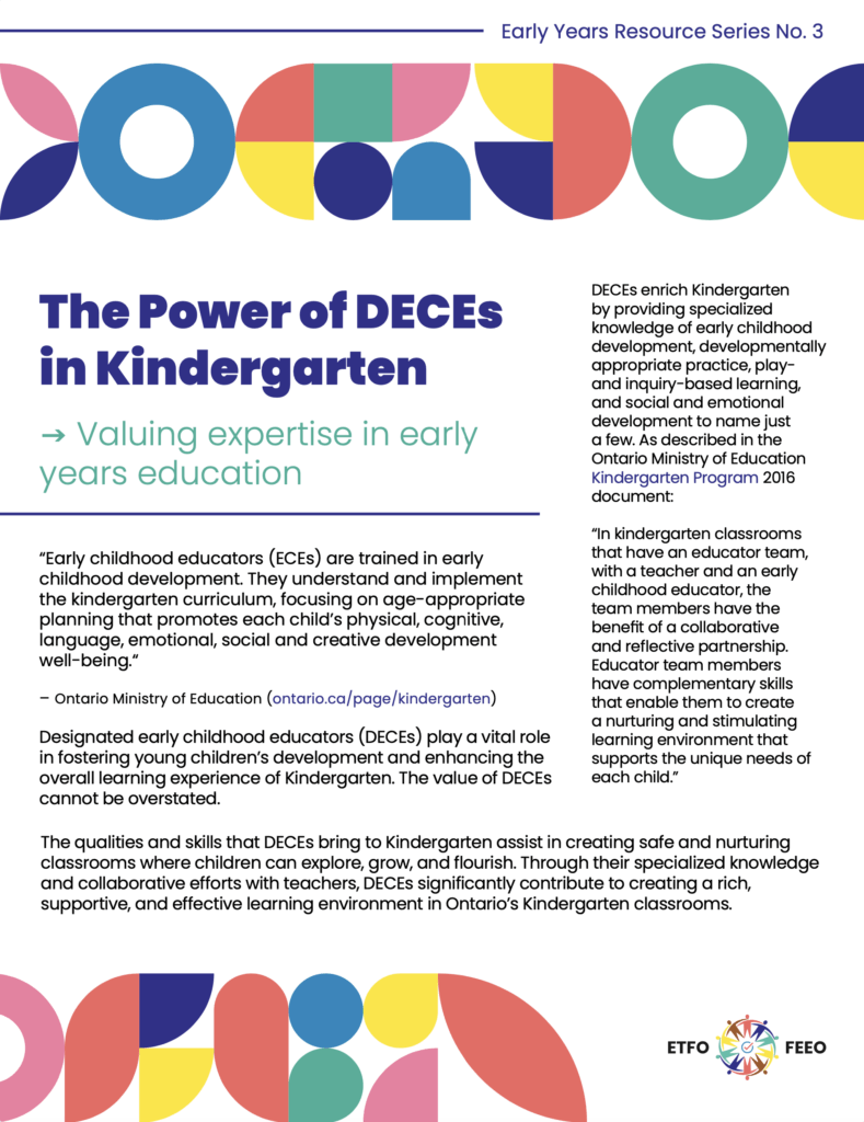 The Power of DECEs in Kindergarten Cover